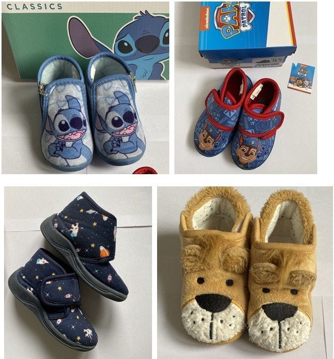 Leuke kinderpantoffels Maat 21 - 22 (Stitch, Paw Patrol,..), Kinderen en Baby's, Babykleding | Schoentjes en Sokjes, Gebruikt