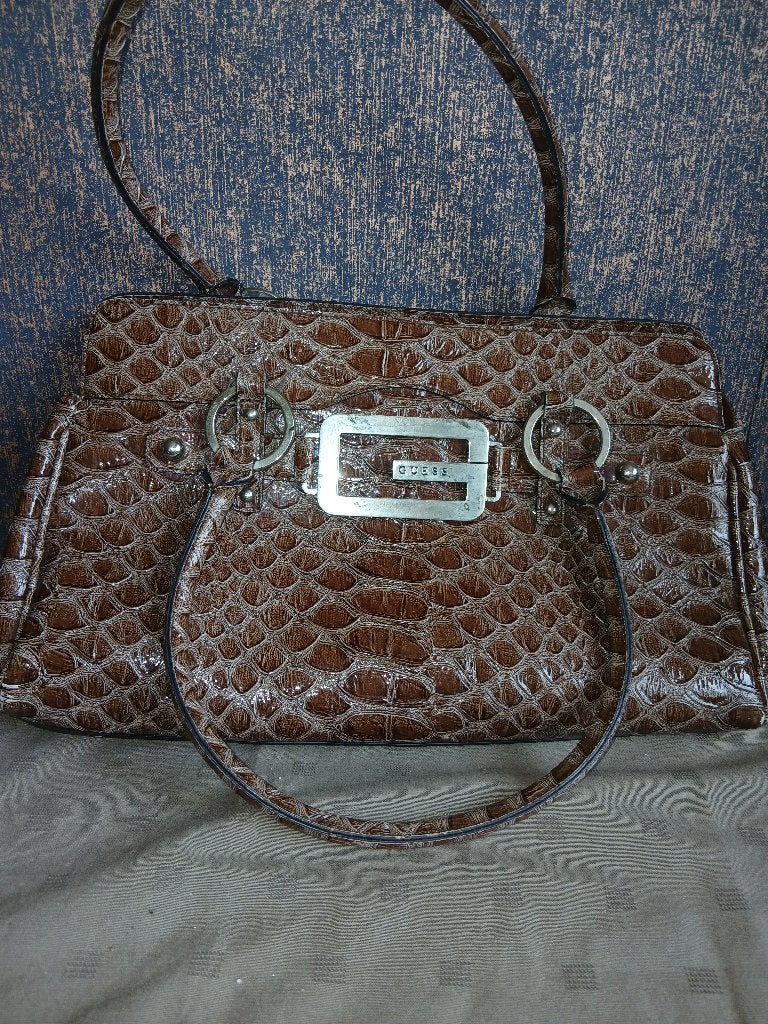 Vitage Y2KStYLE Guess handtas, Enlèvement, Utilisé, Brun, Sac à main