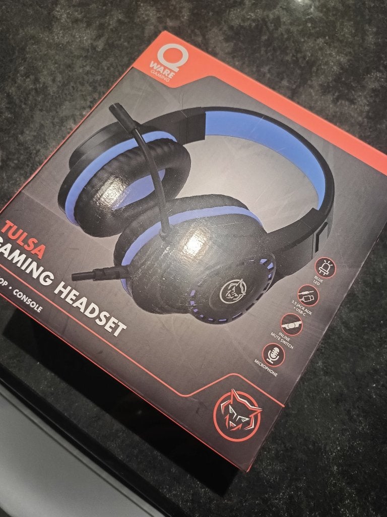 Tulsa gaming headsets, Enlèvement, Filaire, Neuf, Qware Gaming