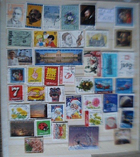 België LOT A25 (O), Verzenden, Frankeerzegel, Zonder envelop, Gestempeld