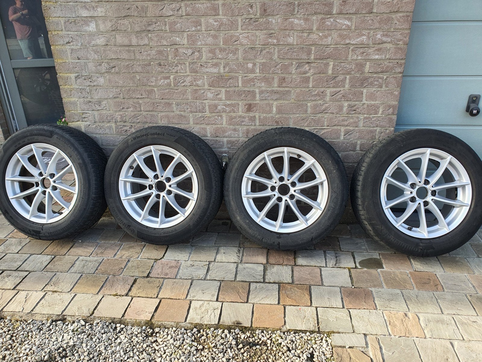 bmw x3 f25 oem velgen + banden 17inch, Auto-onderdelen, Banden en Velgen, Band(en), Ophalen