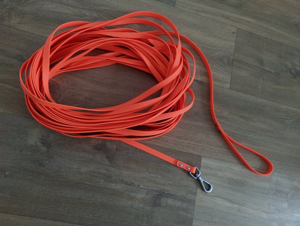 Laisse imperméable longue de 20 m, Enlèvement ou Envoi, Comme neuf, Laisse pour chien