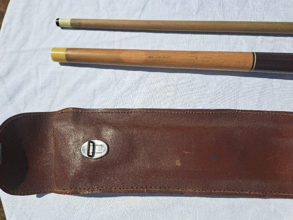 A vendre une queue de billard Vintage ,bois et nacre, Sport en Fitness, Biljarten en Poolen, Ophalen, Gebruikt, Keu of Ballen