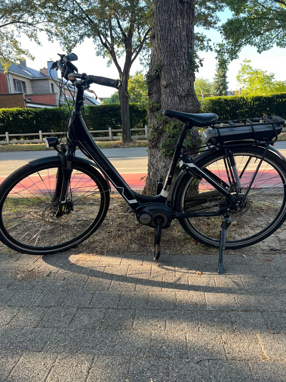Elektrische fiets merida met bosch middenmotor, Fietsen en Brommers, Elektrische fietsen, Ophalen, Zo goed als nieuw