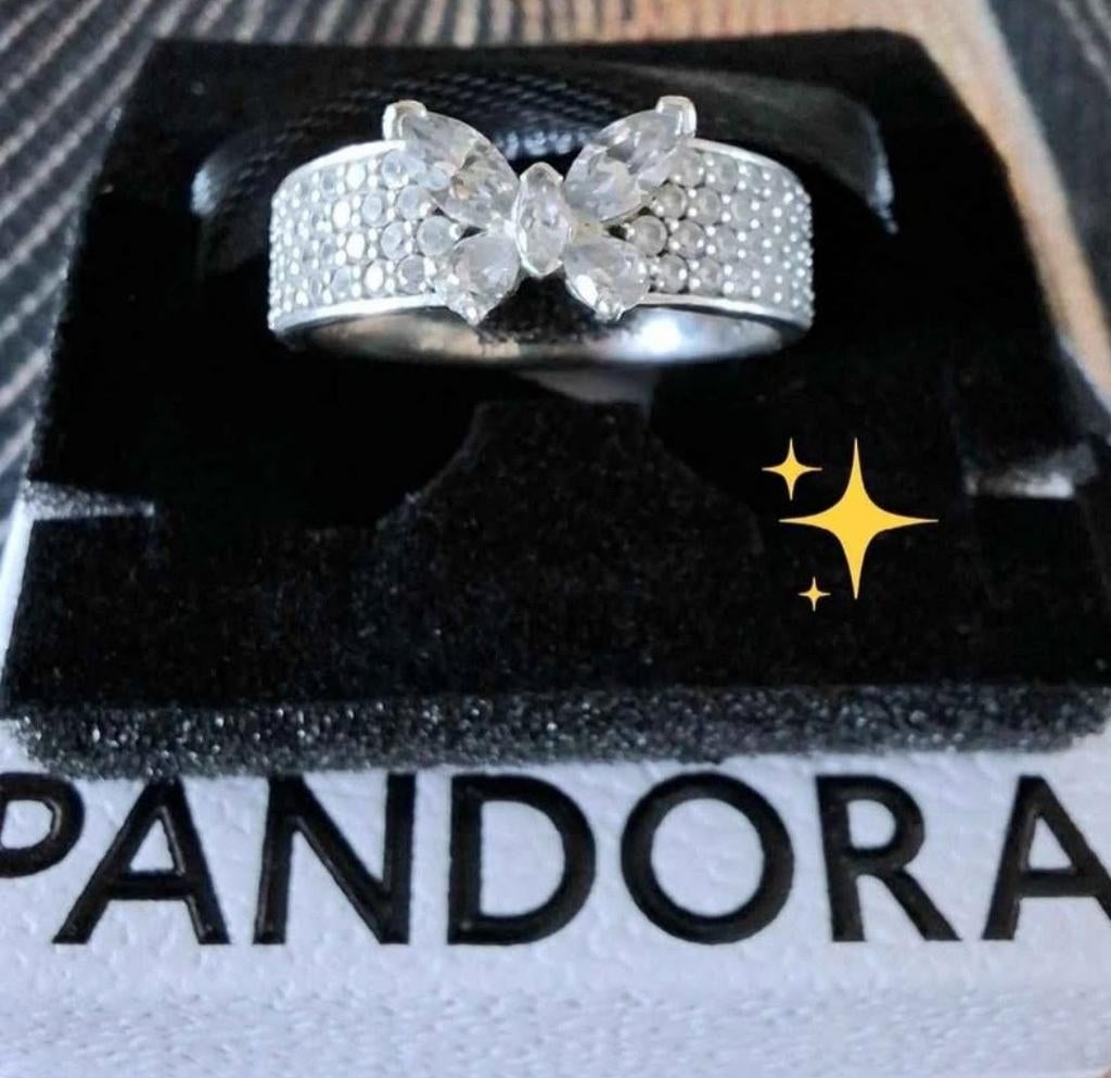 Bague Pandora papillon argt 925, Argent, Argent