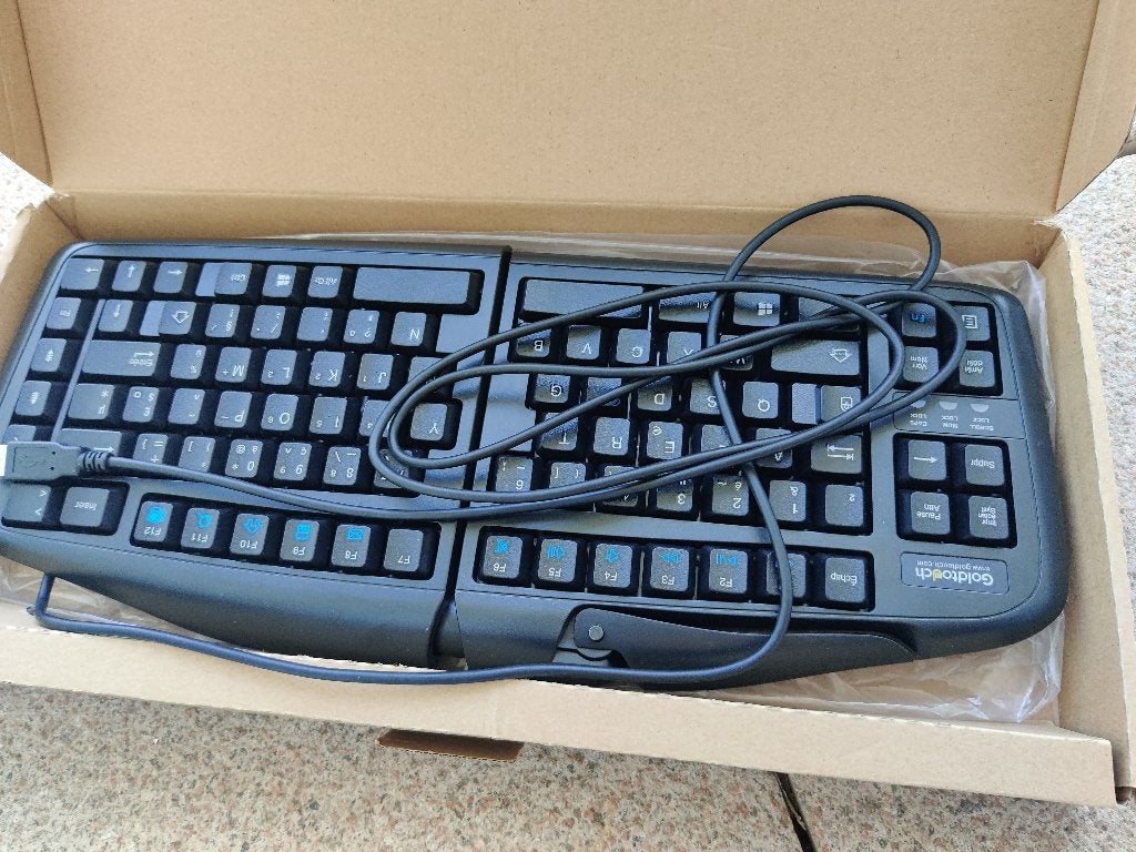 Nieuw! Goldtouch verstelbaar zwart gesplitst toetsenbord, Ophalen, Ergonomisch, Goldtouch, Bedraad