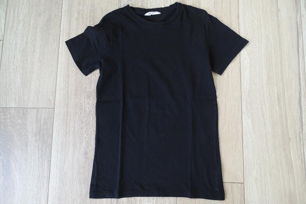 Zwarte T-shirt H&M maat 158/164, Kinderen en Baby's, Kinderkleding | Maat 158, Gebruikt, H&M, Ophalen of Verzenden, Shirt of Longsleeve