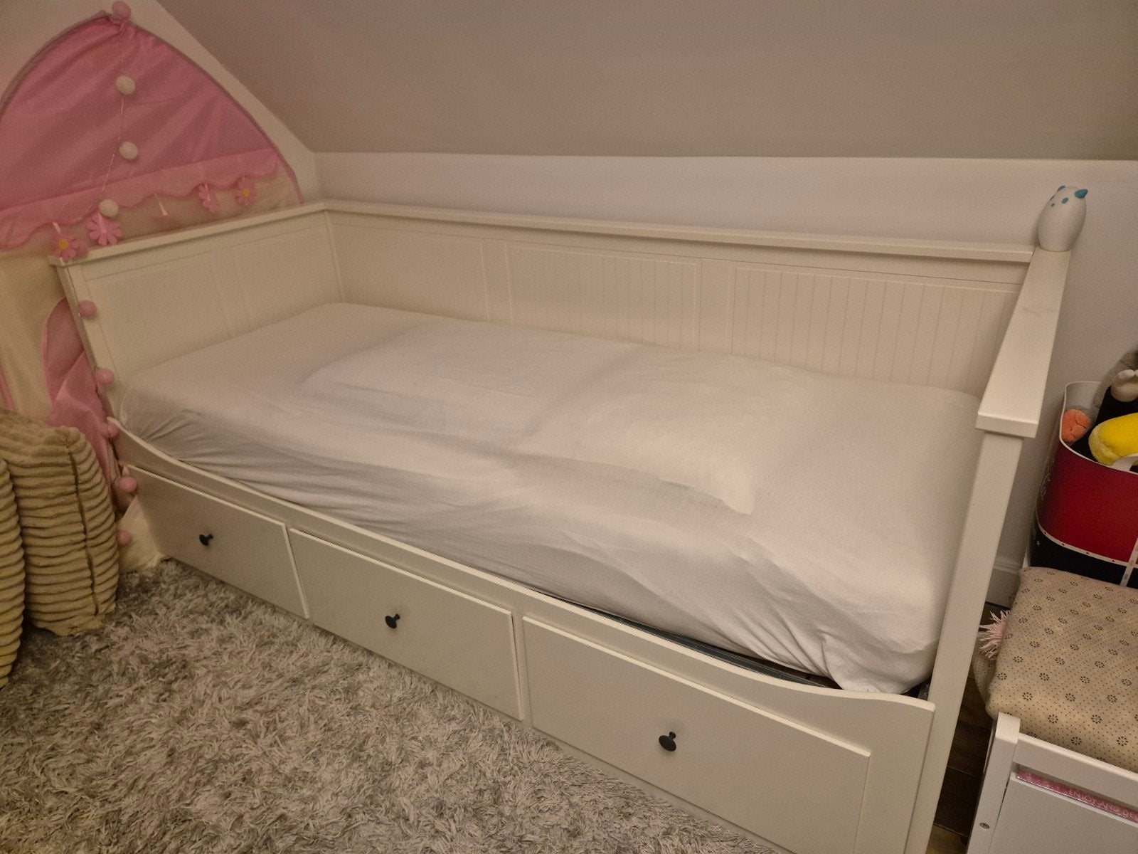 bedbank hemnes 80cm op 200cm met matras, Enlèvement