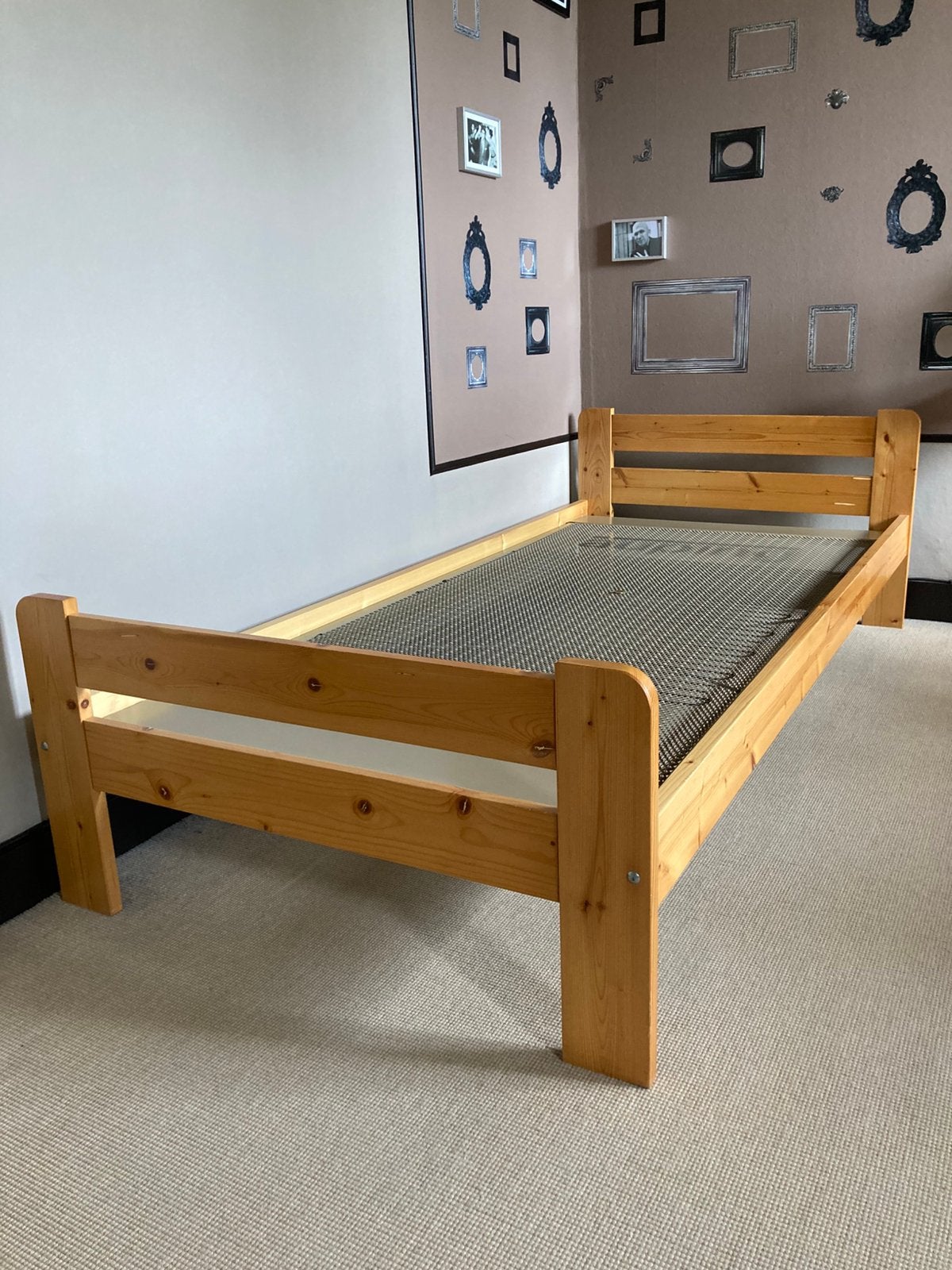 IKEA-bed, Ophalen, 210 cm, Contemporain, Hout
