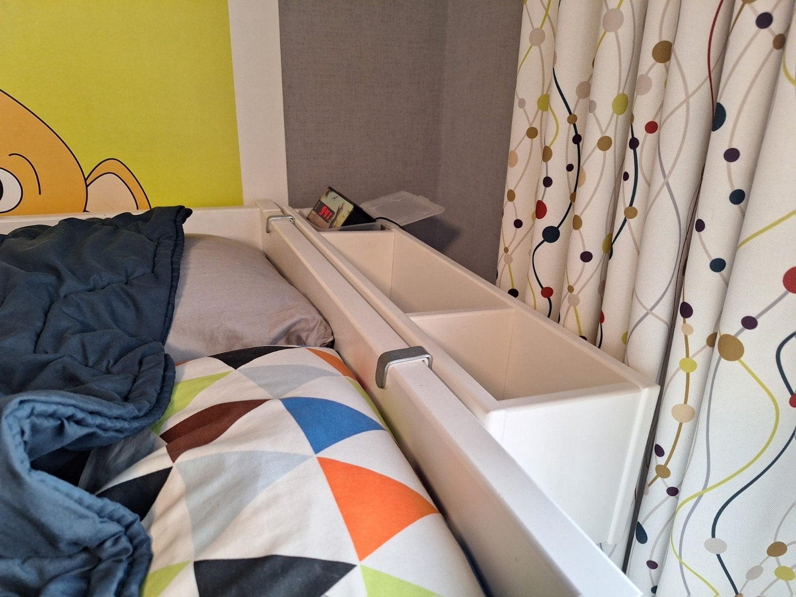 Half hoogslaper Lifetime kinderbed met bureau en kast, Ophalen, Gebruikt, Hoogslaper