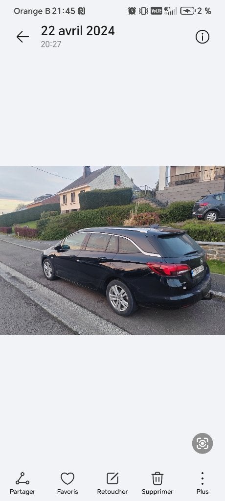 Opel astra k tourer de 2018 1.6 ecotec 110 cv en diesel, Auto's, Voorwielaandrijving, Euro 5, Zwart, 4 cilinders