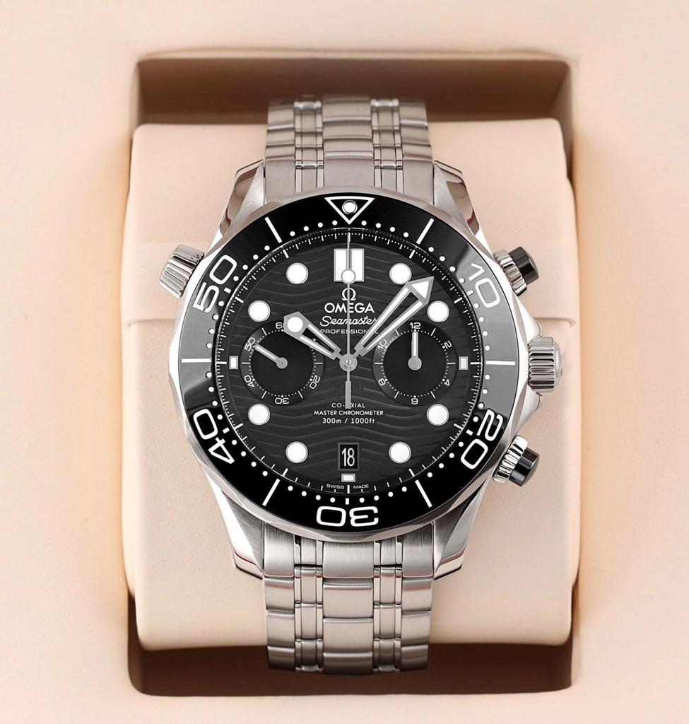 Superbe oméga seamaster chronographe, Handtassen en Accessoires, Horloges | Heren, Nieuw, Polshorloge, Staal, Leer, Ophalen of Verzenden