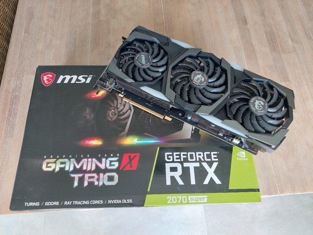 MSI GeForce RTX 2070 SUPER GAMING X TRIO 8GB GDDR6, Computers en Software, Videokaarten, Ophalen, PCI-Express 3, Gebruikt, GDDR6