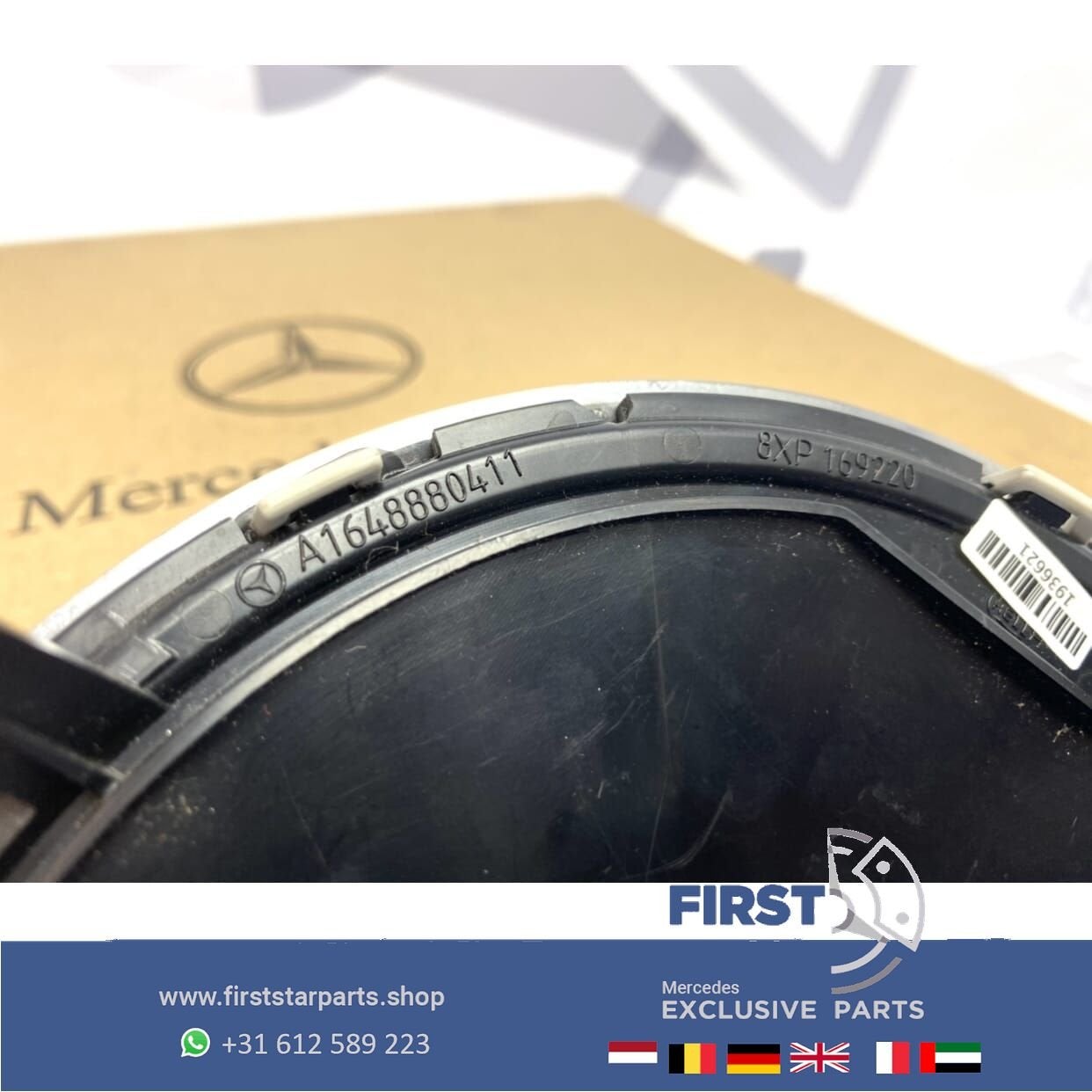 LOGO GLAS DISTRONIC STER Mercedes A45 CLA45 C63 E63 GLA45 CL, Gebruikt, -, Ophalen of Verzenden, -