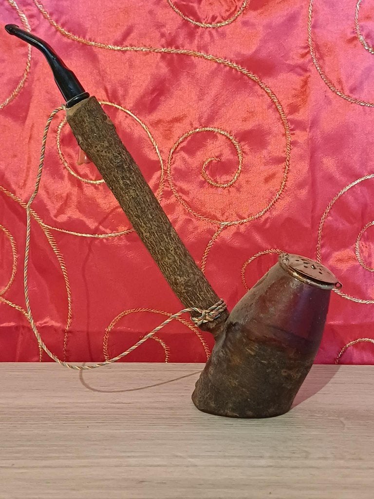 Oude jachtpijp in onbewerkt hout (ambachtelijk - NIEUW), Verzenden, Nieuw, Overige typen