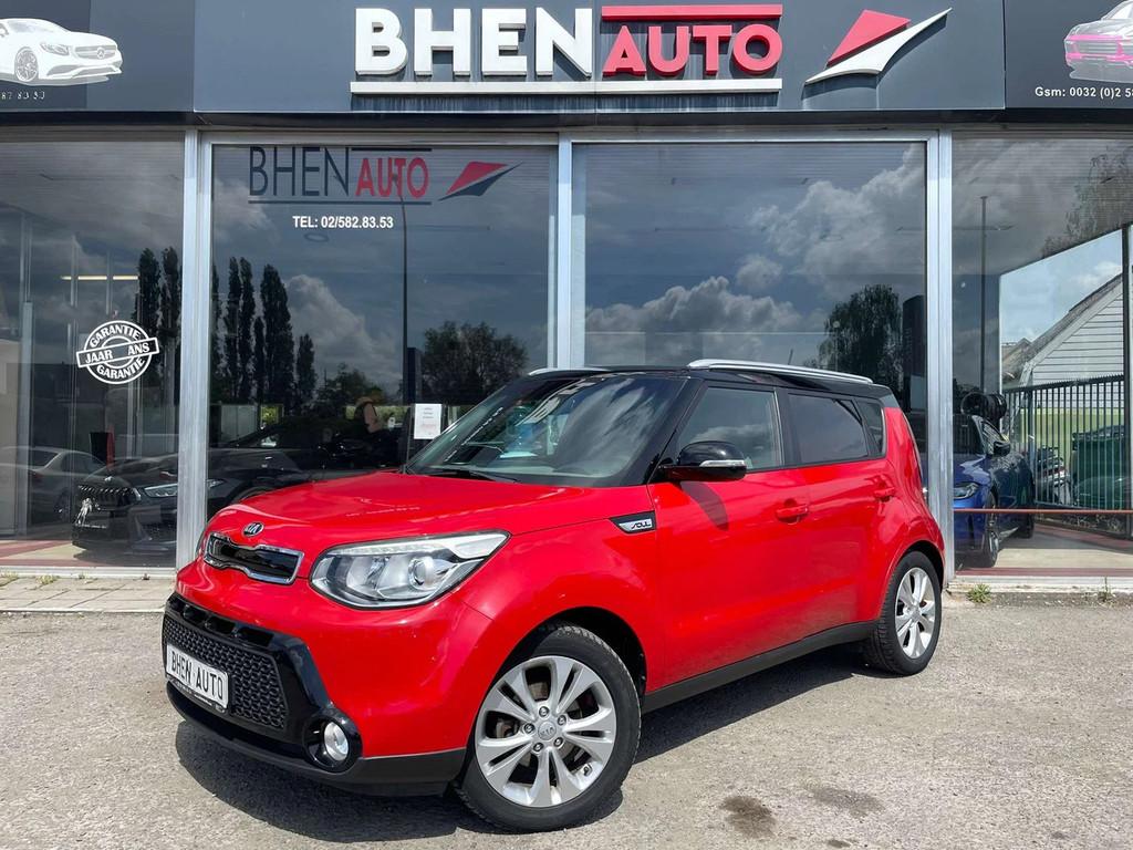 Kia Soul 1.6/CAMERA/NAVI/AIRCO/CARPLAY/17000KM/GARANTIE, Auto's, 94 kW, Euro 5, Gebruikt, Zwart
