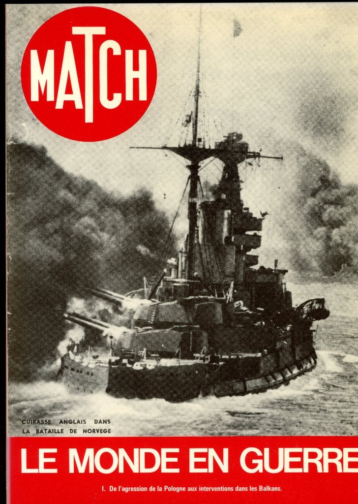 Paris-Match Le Monde en guerre  deLaunay 1977, Autres régions, Enlèvement ou Envoi, Jacques de Launay, Utilisé