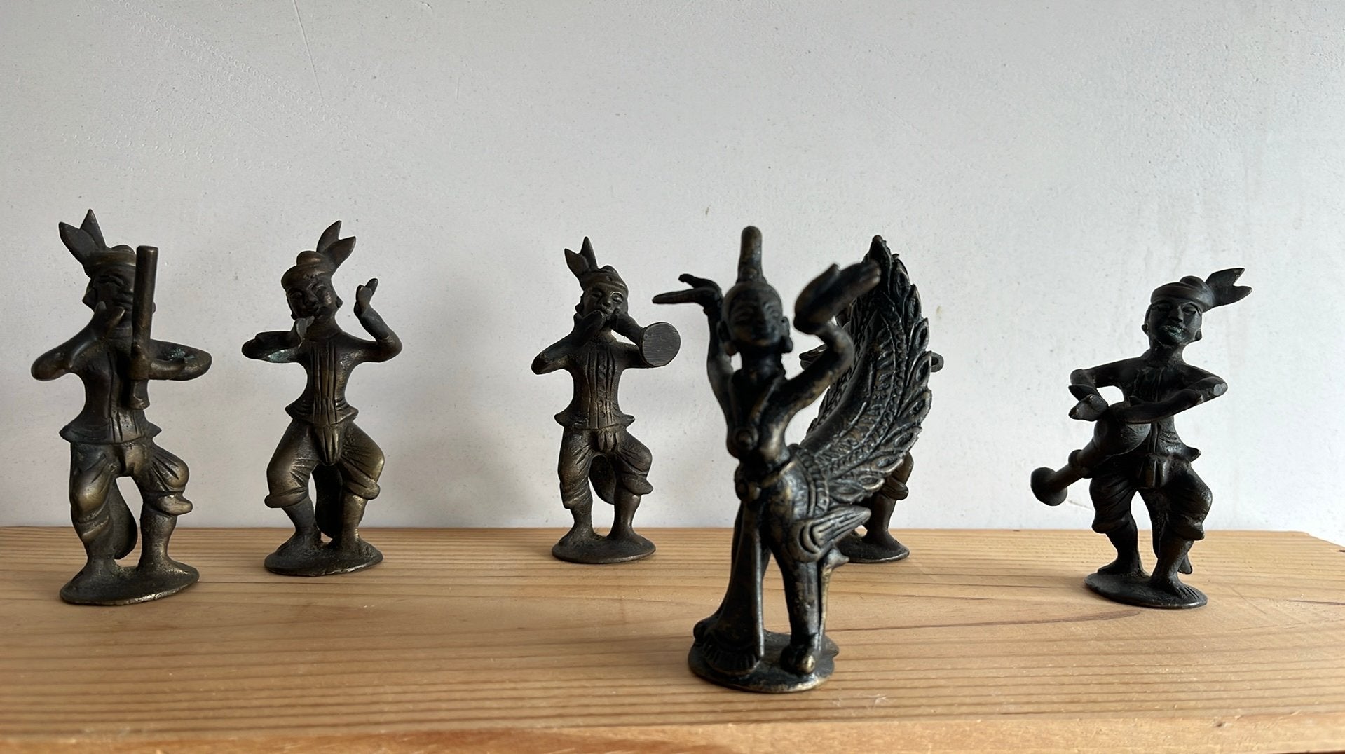 BIrmaanse / Myanmarese beeldjes, Enlèvement ou Envoi, Brun, Bronze, 12 cm