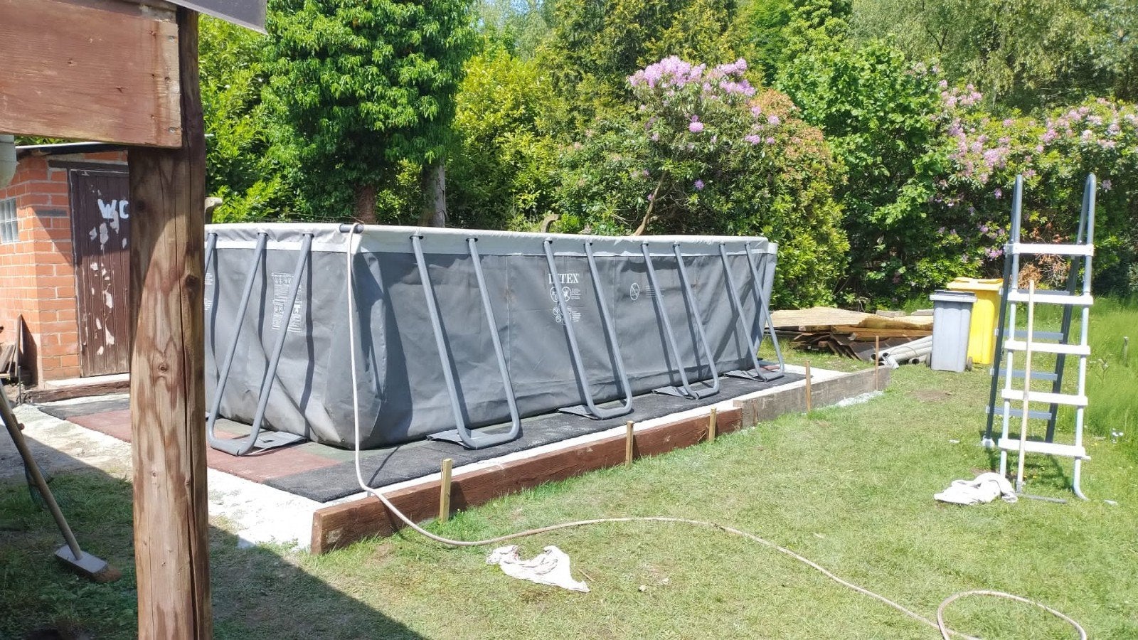 Intex Ultra XTR Rechthoekig Opzetzwembad mét warmtepomp, Tuin en Terras, Ophalen, Rechthoekig, Opzetzwembad