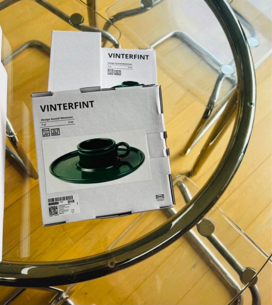 Gustaf Westman 4x tassen (groen), Nieuw, IKEA, Ophalen of Verzenden, Modern