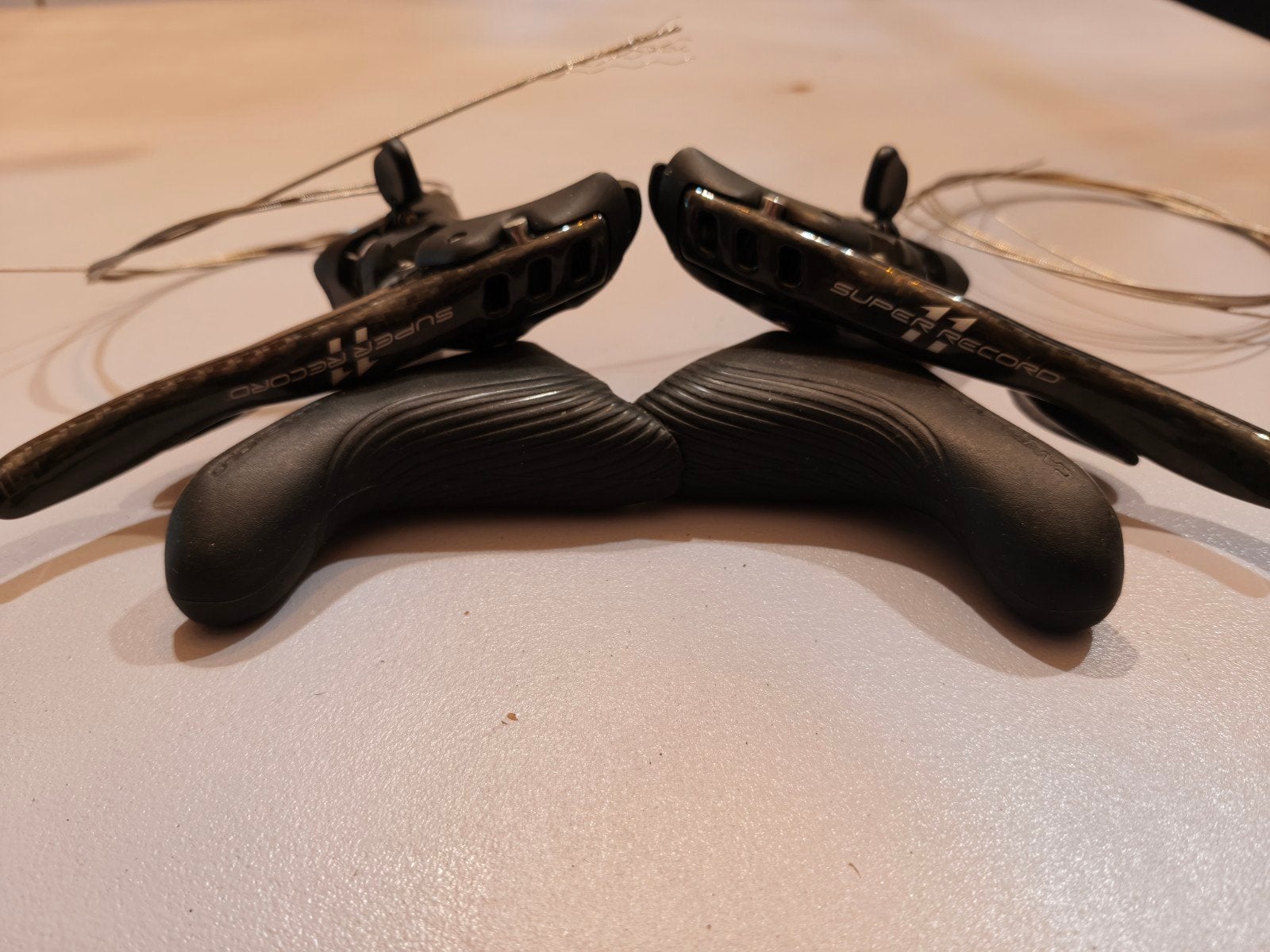 campagnolo super record shifters, Fietsen en Brommers, Ophalen, Stuur, Campagnolo, Zo goed als nieuw