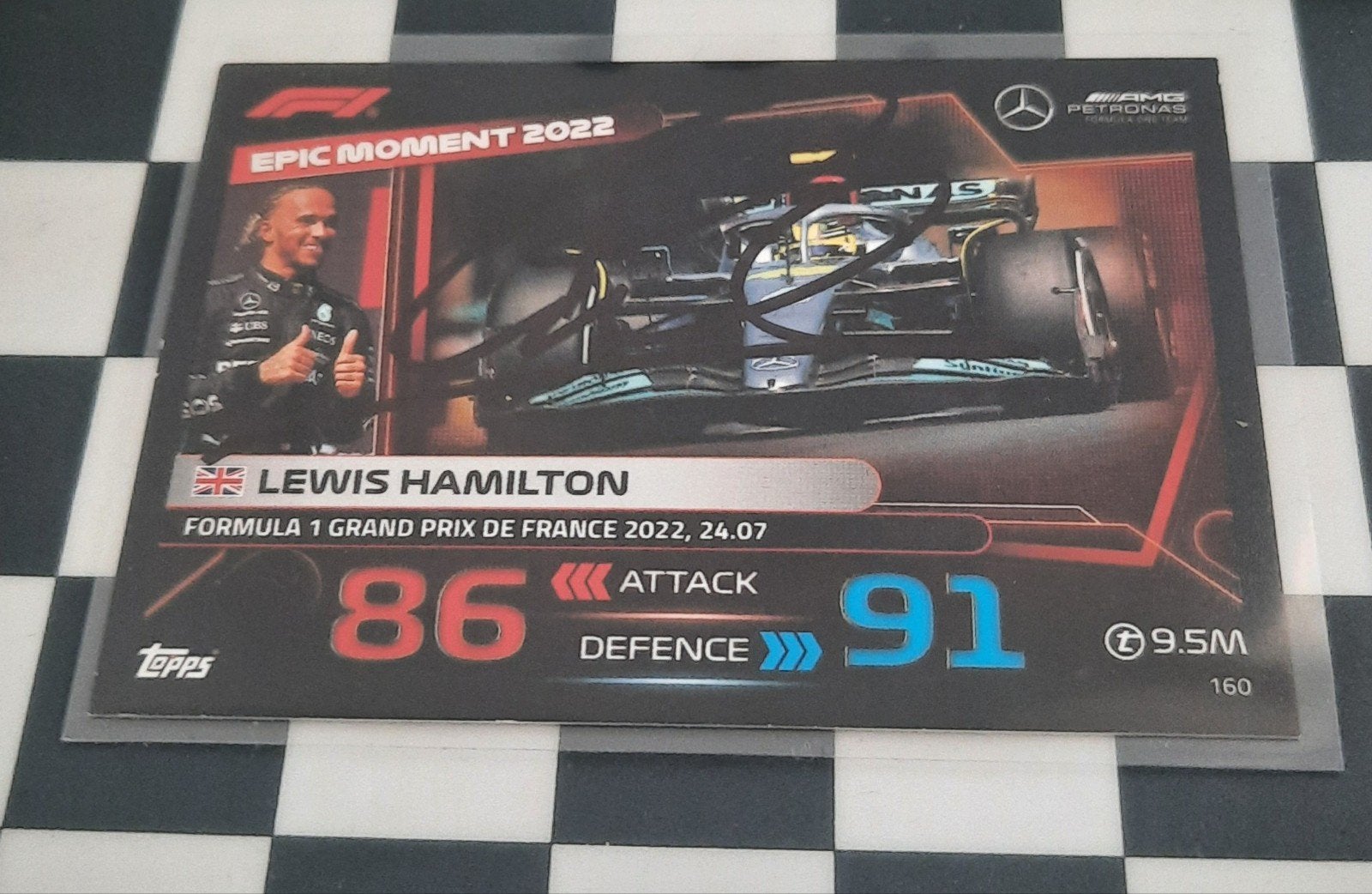 Lewis Hamilton Topps 2022 a signé, Hobby & Loisirs créatifs, Jeux de cartes à collectionner | Autre, Enlèvement ou Envoi