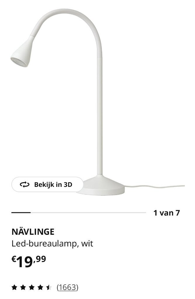 IKEA Nävlinge gele bureaulamp, Maison & Meubles, Lampes | Lampes de table, Enlèvement