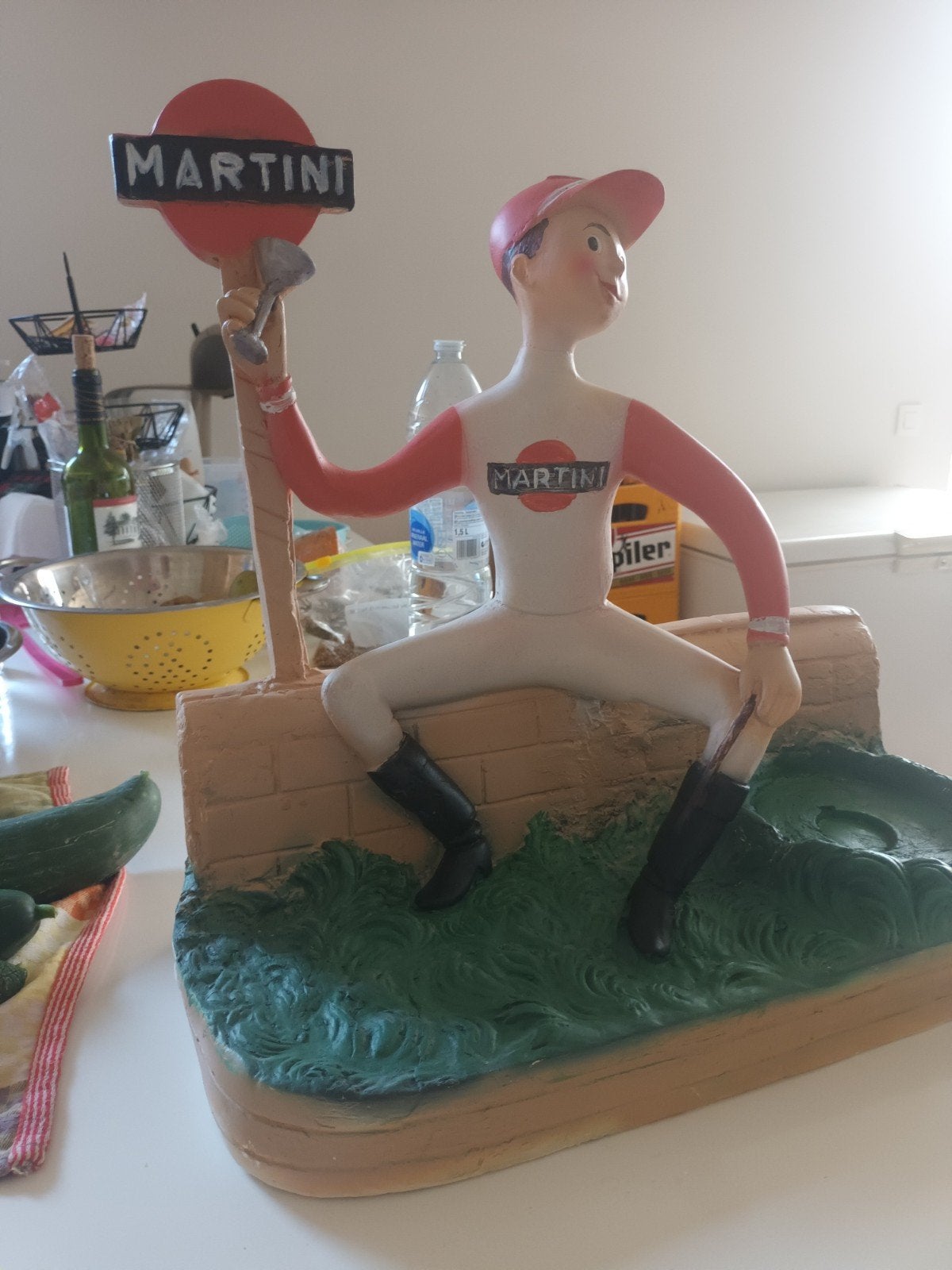 Vintage Martini Jockey toonbankfiguur, Antiek en Kunst, Ophalen of Verzenden, Beeld