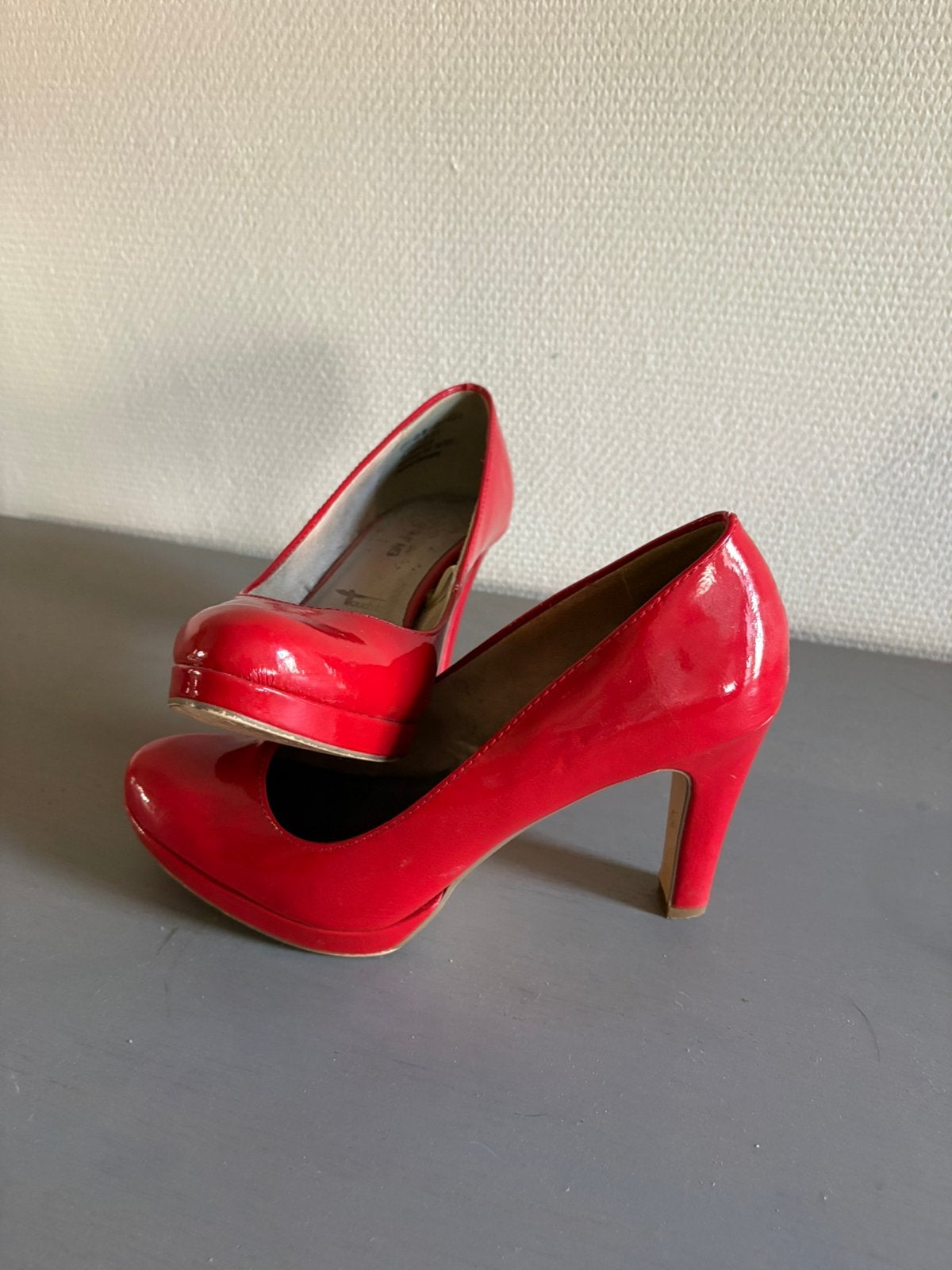Pump Tamaris, Rouge, Chaussures à haut talons, Enlèvement, Porté