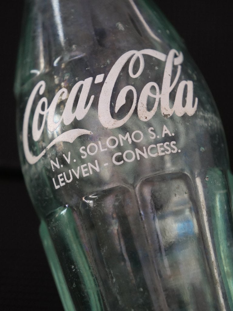 Coca-Cola vintage fles Leuven N V SOLOMO, Verzamelen, Ophalen of Verzenden, Gebruikt