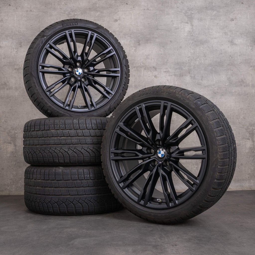 Set originele BMW-velgen met winterbanden, Auto-onderdelen, Gebruikt, Velg(en), 275 mm, Winterbanden