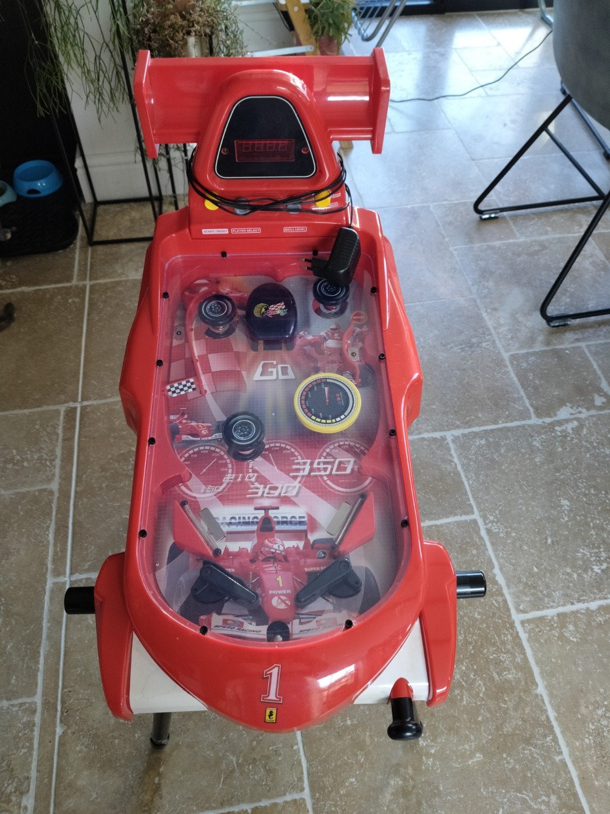 flipperkastje formule 1, Gebruikt