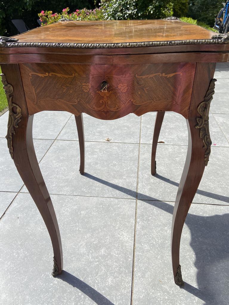table de jeux en marqueterie, Antiquités & Art, Enlèvement