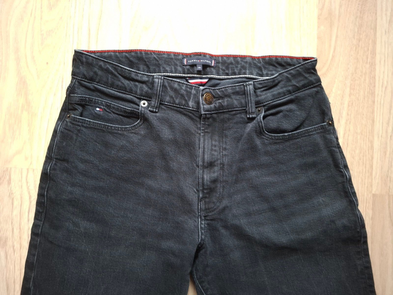 ZWARTE JEANS TOMMY HILIFGER 14J, Pantalon, Garçon, Comme neuf, Tommy Hilfiger