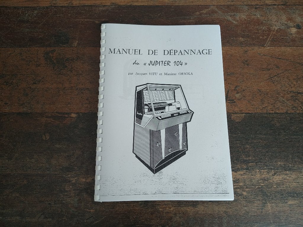 Service Manual: jupiter 104S (1960) jukebox Nieuw !!, Verzamelen, Automaten | Jukeboxen, Verzenden