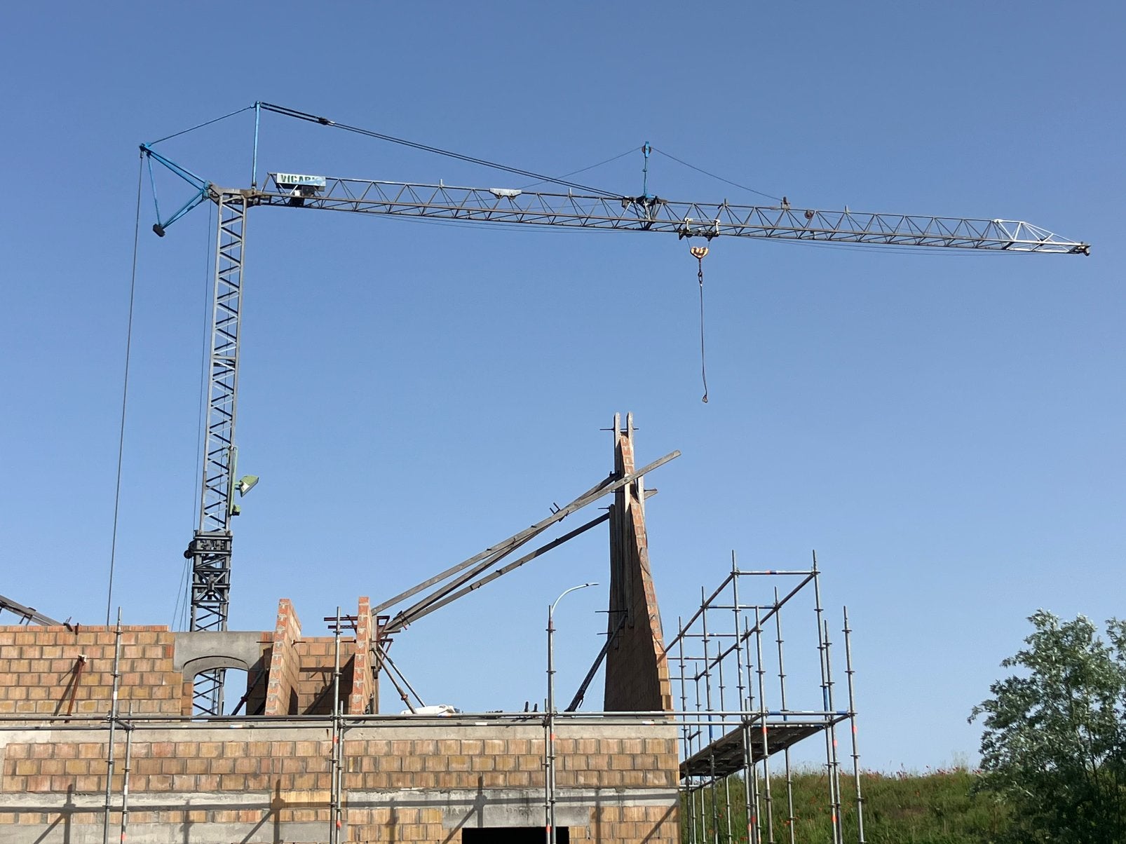 Vicario 170-7 bouwkraan/snelmontagekraan, Ophalen, Kraan