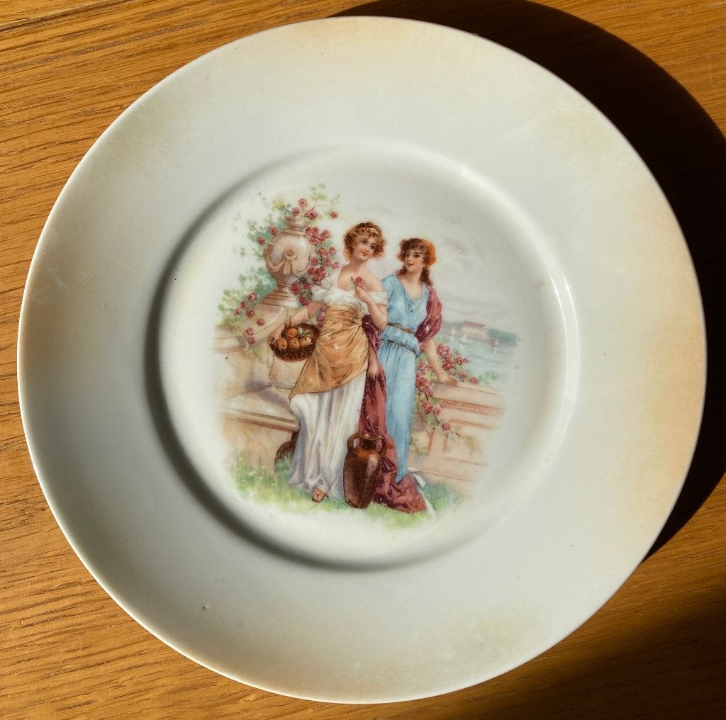 Vintage bord Victoria China Tsjechoslowakije art deco, Maison & Meubles, Cuisine | Vaisselle, Assiettes(s), Enlèvement ou Envoi
