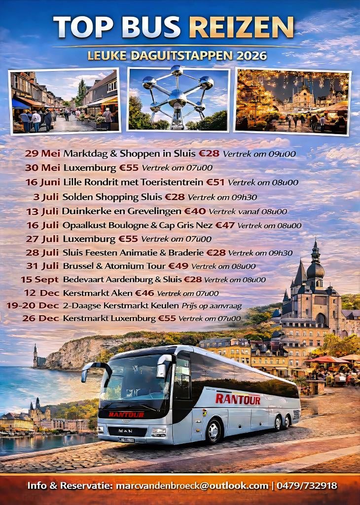 goedkope dagreisjes, Vacances, Vacances | City-trips