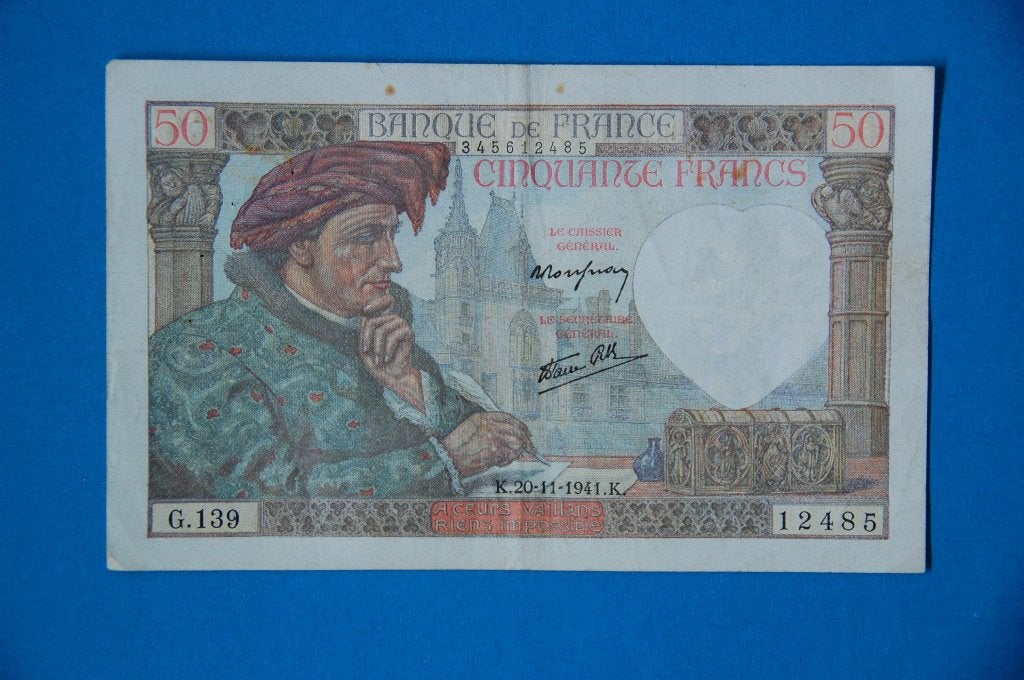 50 francs français 1941, Envoi, France, Billets en vrac