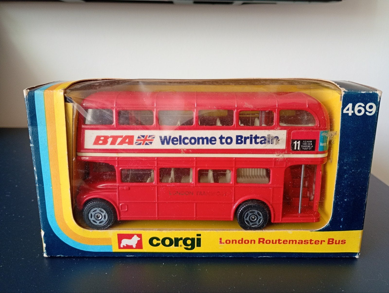 Corgi Toys #469 London Routemaster Bus en boîte menthe, Enlèvement ou Envoi, Corgi