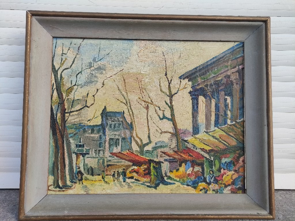 huile sur toile de robert seutin, Enlèvement ou Envoi, Toile