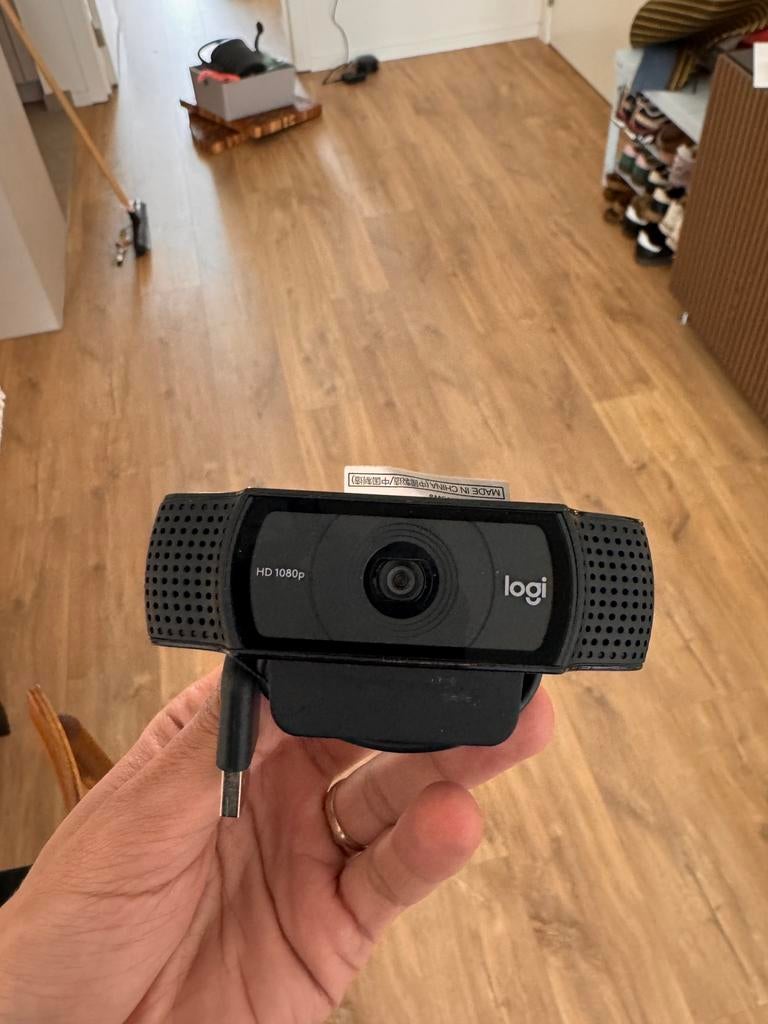 Logitech 1080p camera, Computers en Software, Webcams, Ophalen, Gebruikt, Bedraad