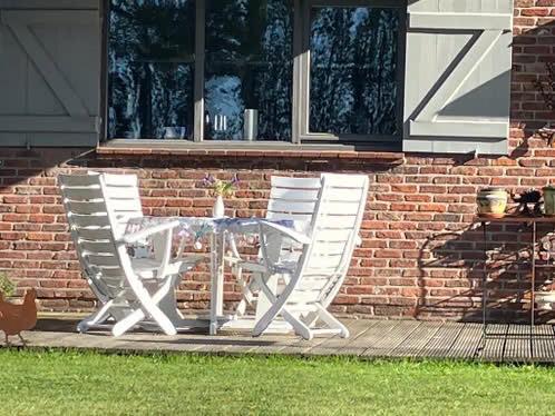 Triconfort design tuinset, Jardin & Terrasse, Chaise, Salons de jardin, Enlèvement, Utilisé