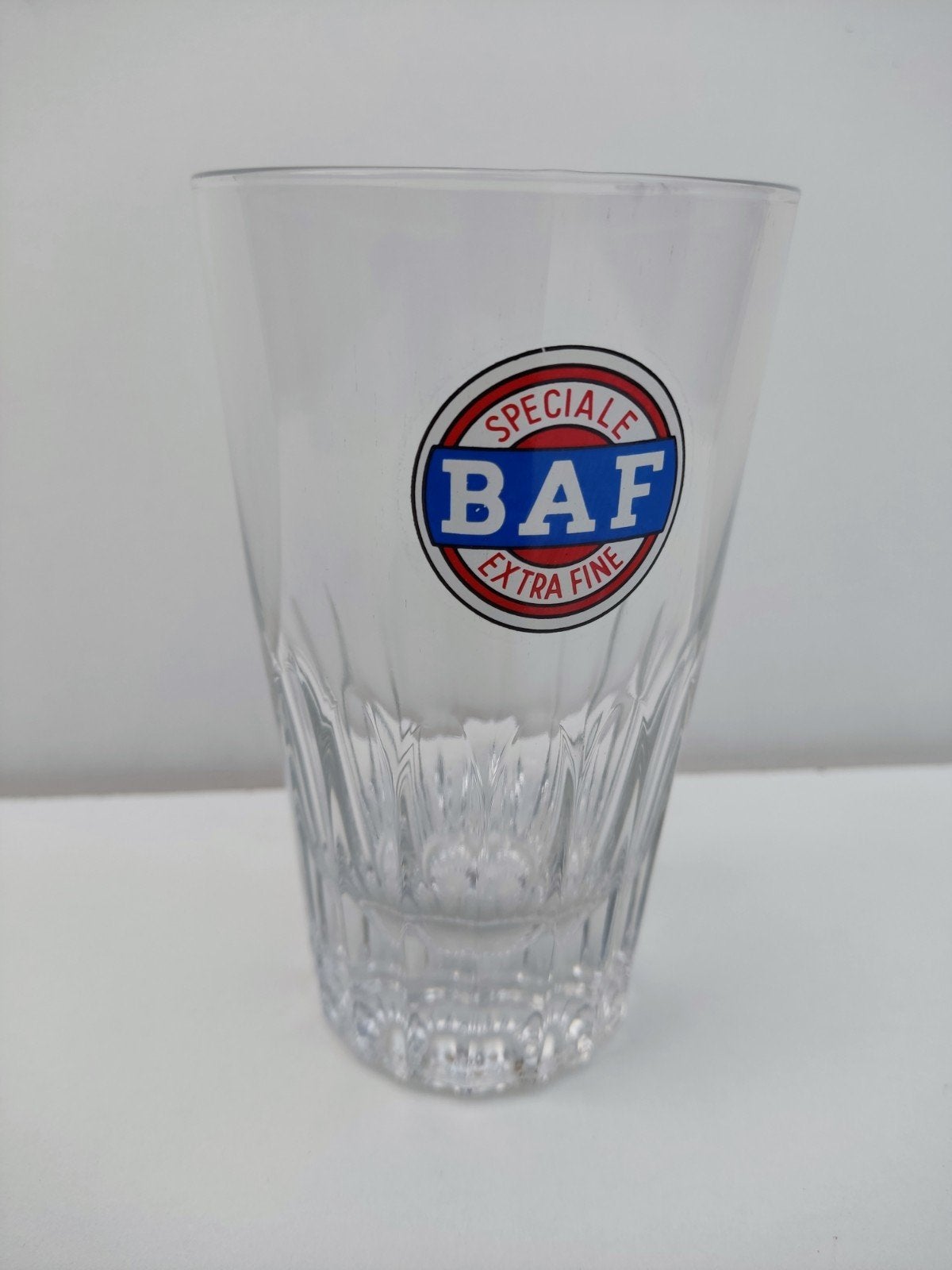Vintage bierglas BAF Spéciale Extra Fine – Gefacetteerd glas, Ophalen, Zo goed als nieuw, Glas of Glazen, Overige merken