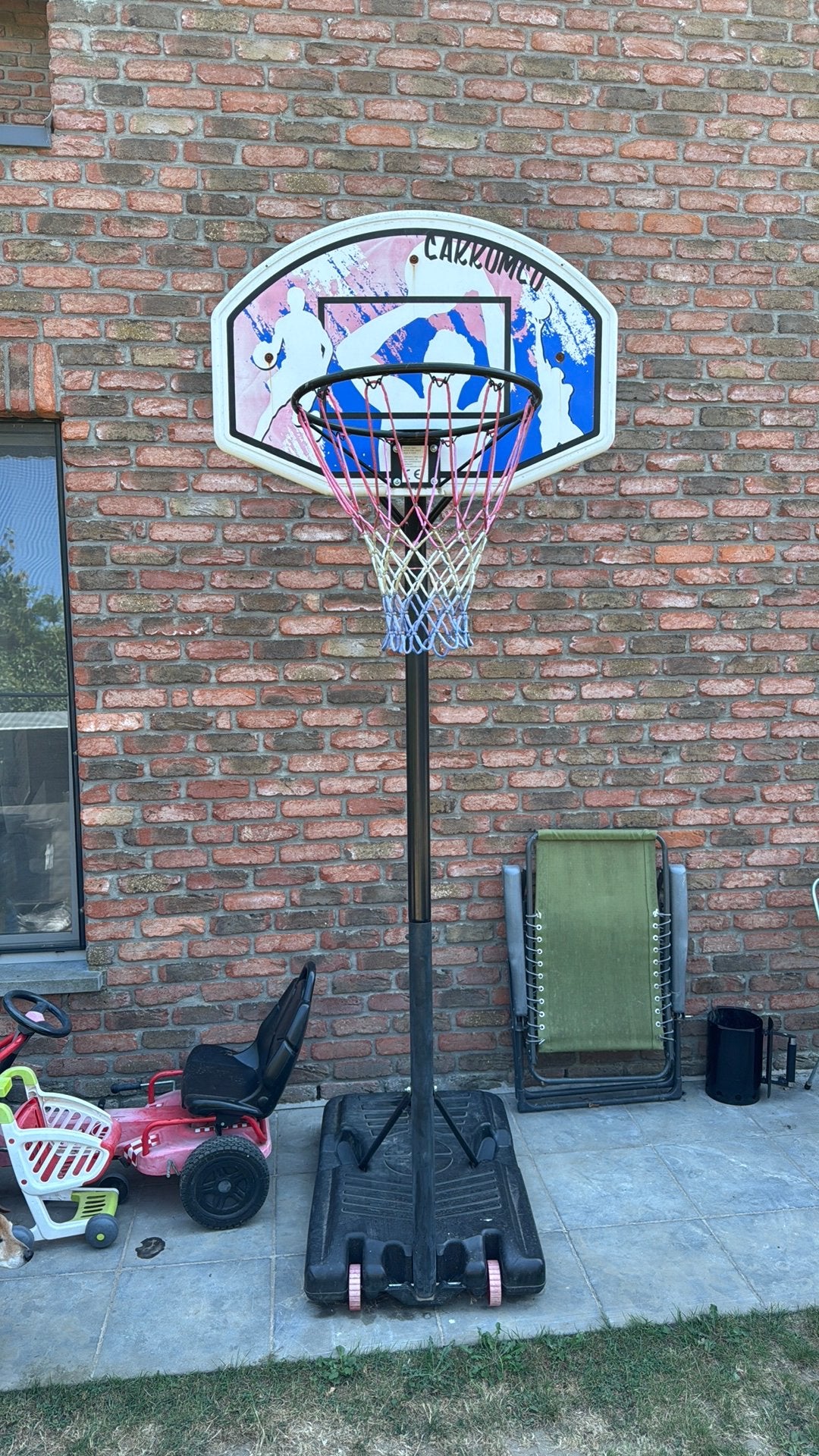 Basketbalpaal, Ophalen, Gebruikt
