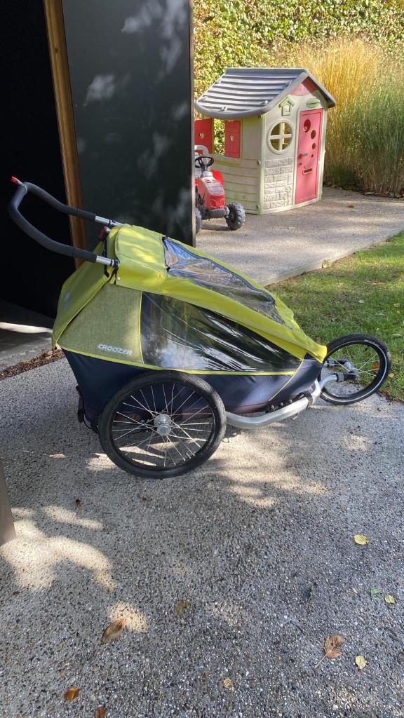 Croozer fietskar for 2 kids, Ophalen, Gebruikt, Opvouwbaar, Kinderkar