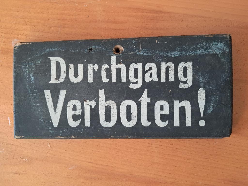 Duits bord uit de Tweede Wereldoorlog, Verzamelen, Militaria | Tweede Wereldoorlog, Ophalen