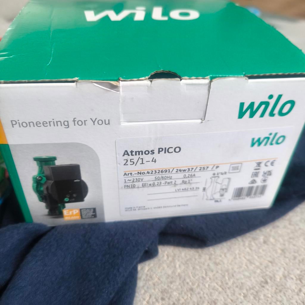 Pompe de circulation wilo, Enlèvement ou Envoi