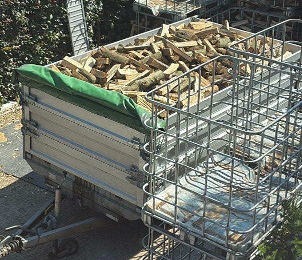 5 kuub droog brandhout eik, Enlèvement