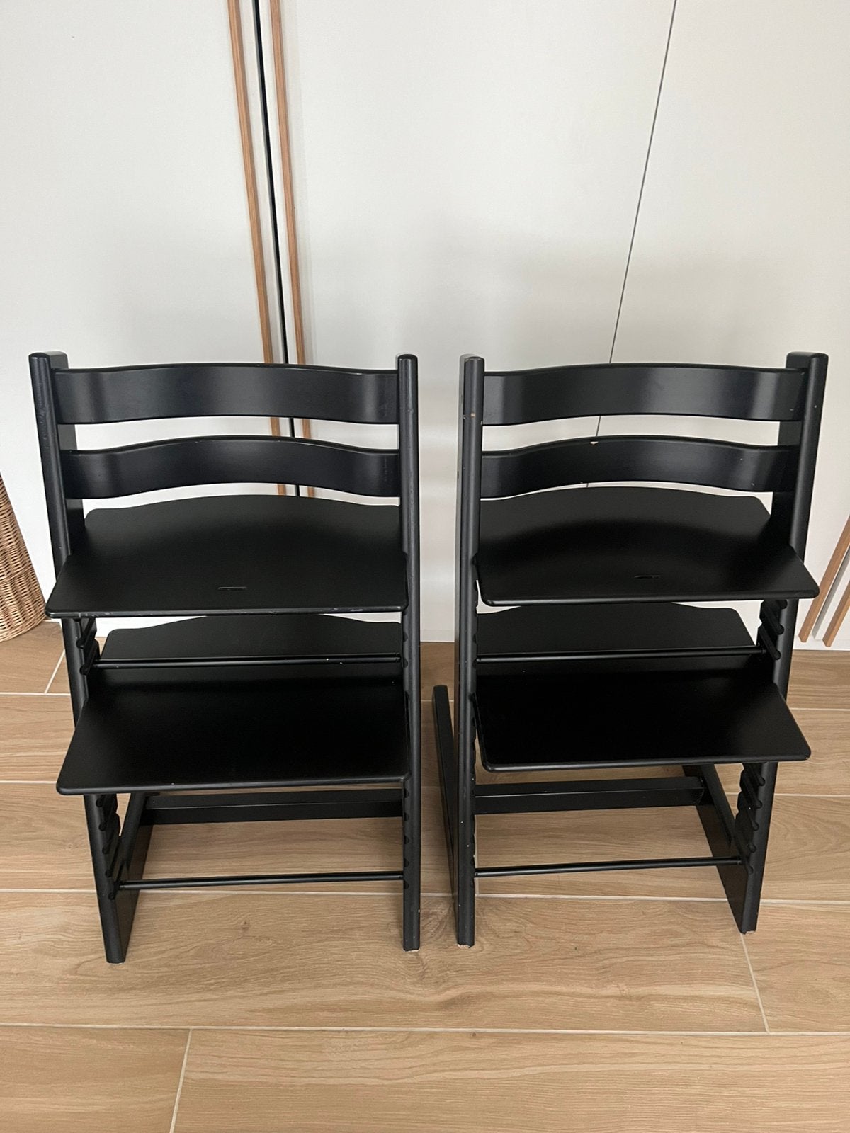 Stokke TrippTrapp zwart 2 stuks, Ophalen, Zo goed als nieuw